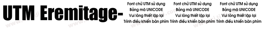 UTM Eremitage字体转换